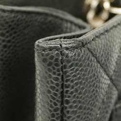 Chanel Tote Bag Matelasse Caviar Skin Black Women's