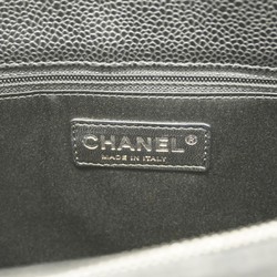 Chanel Tote Bag Matelasse Caviar Skin Black Women's