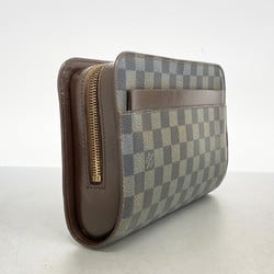 Louis Vuitton Clutch Bag Damier Saint N51993 Ebene Men's Women's