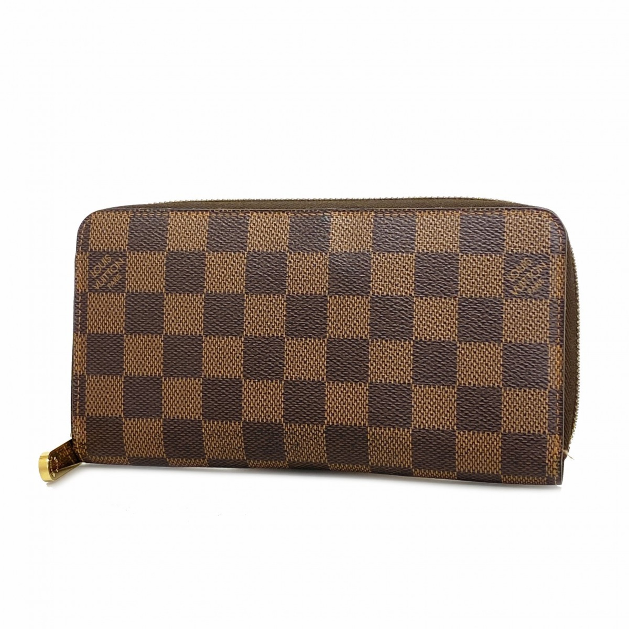 Louis Vuitton Long Wallet Damier Zippy N60015 Ebene Men's Women's