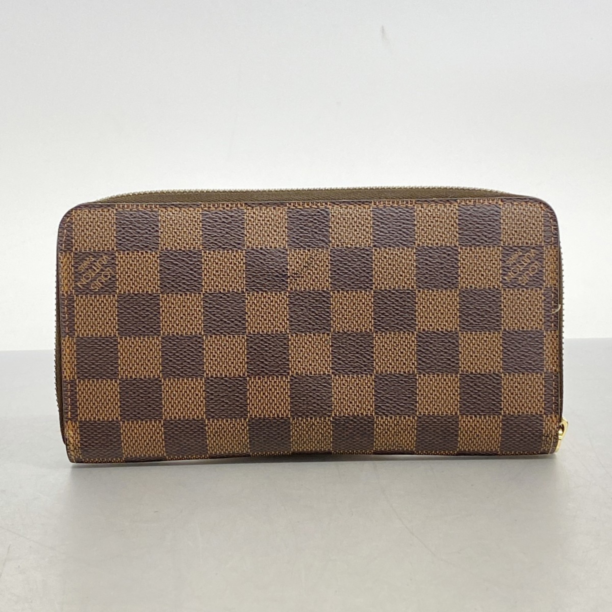 Louis Vuitton Long Wallet Damier Zippy N60015 Ebene Men's Women's