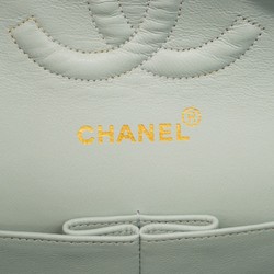 Chanel Shoulder Bag Matelasse Suede Blue Women's