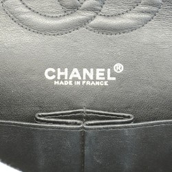 Chanel Shoulder Bag Matelasse Caviar Skin Black Ladies