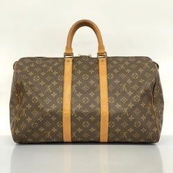 Louis Vuitton Boston Bag Monogram Keepall 45 M41428 Brown Men's Women's