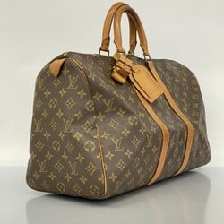 Louis Vuitton Boston Bag Monogram Keepall 45 M41428 Brown Men's Women's