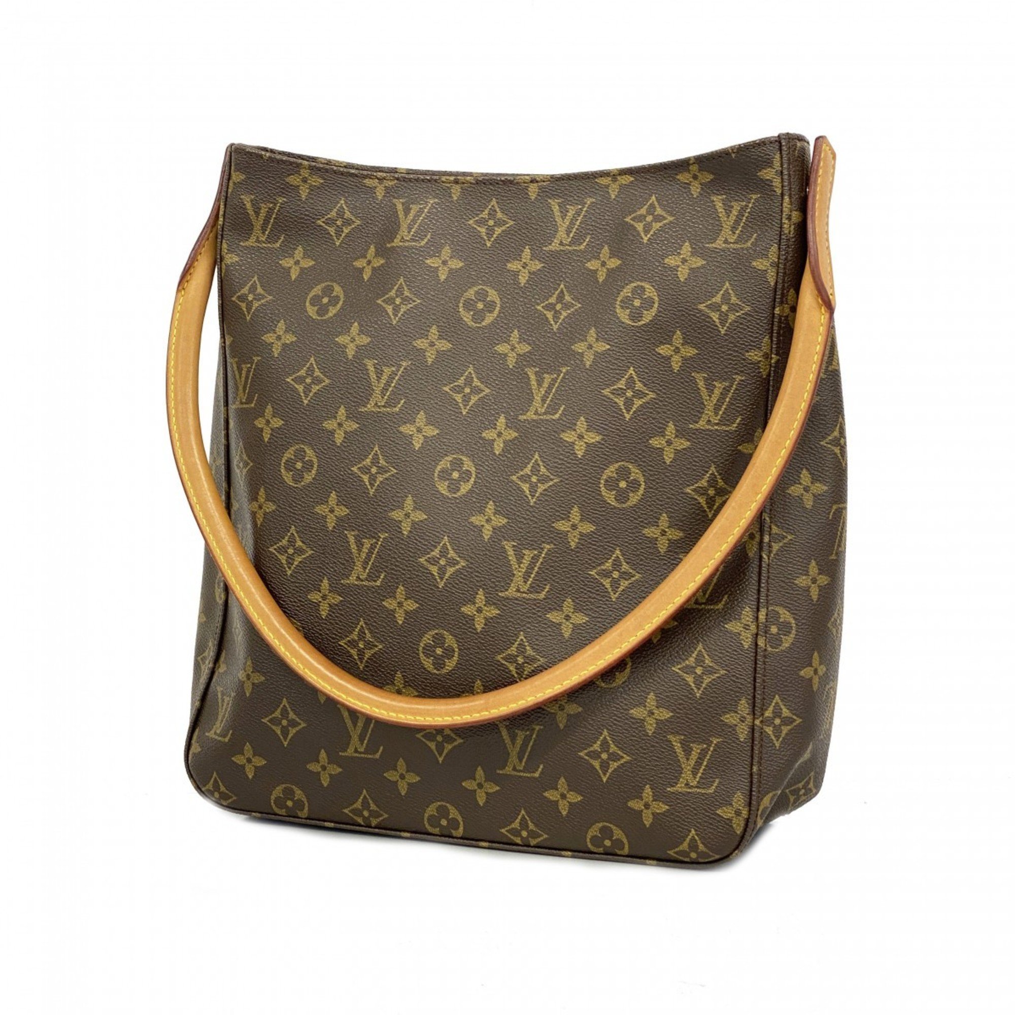 Louis Vuitton Shoulder Bag Monogram Looping GM M51145 Brown Ladies