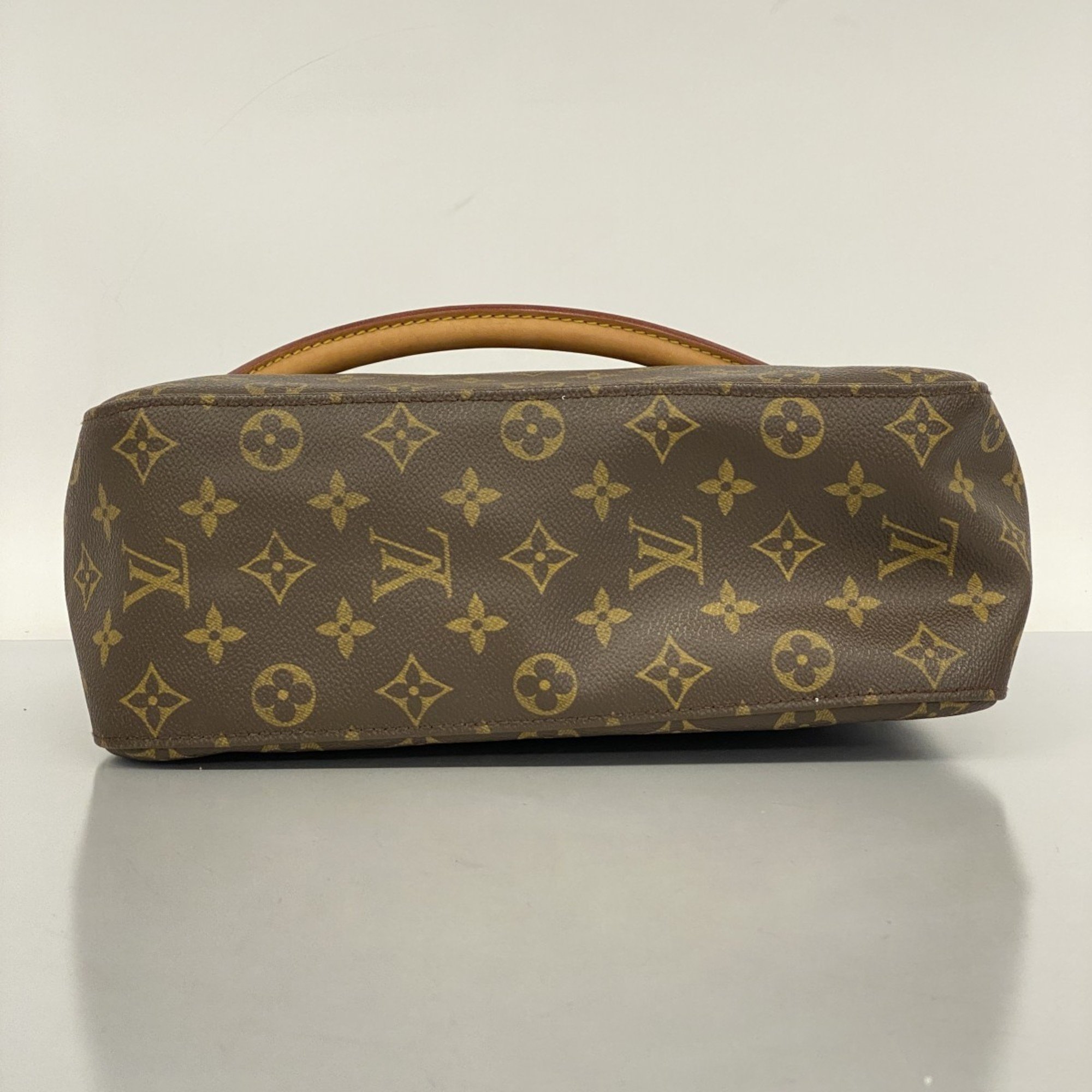 Louis Vuitton Shoulder Bag Monogram Looping GM M51145 Brown Ladies