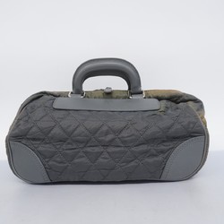 Chanel handbag nylon grey ladies