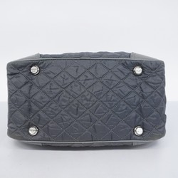 Chanel handbag nylon grey ladies