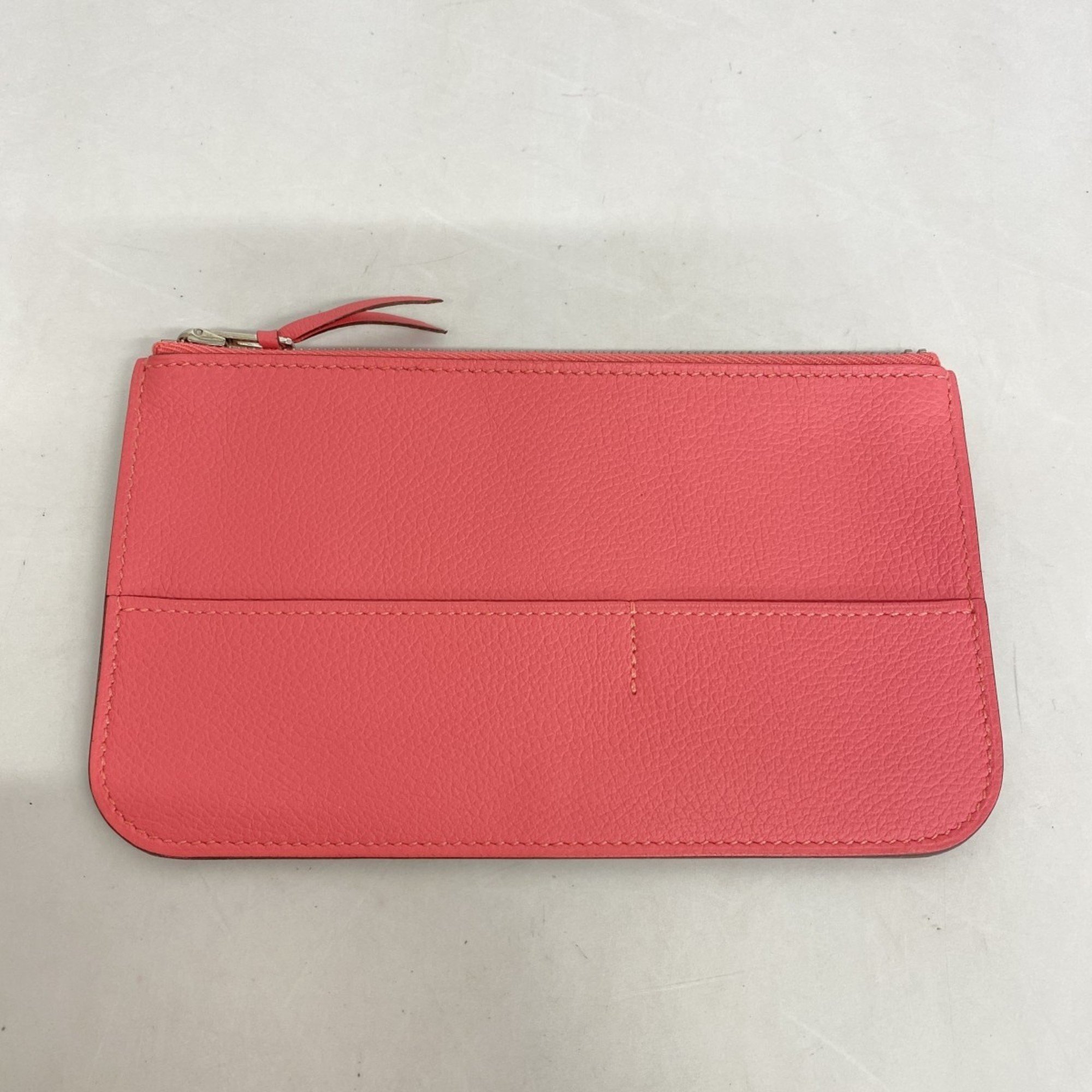 Hermes Long Wallet Togon GM Evercolor Rose Azalee D Engraved Ladies