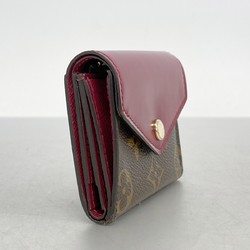 Louis Vuitton Tri-fold Wallet Monogram Portefeuille Zoe M62932 Fuchsia Women's