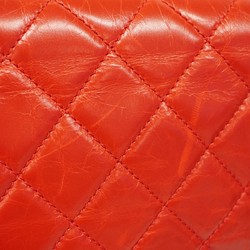 Chanel Shoulder Bag Matelasse Leather Red Women's