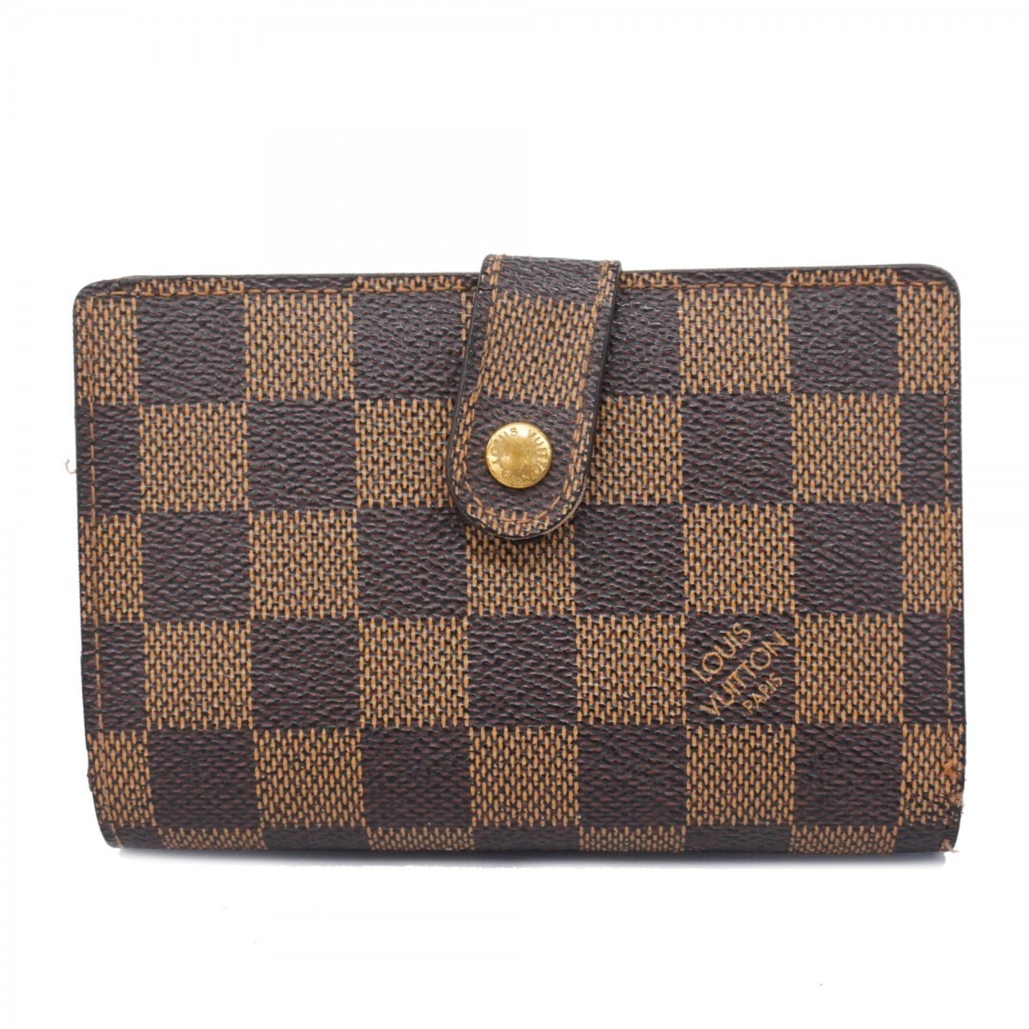 Louis Vuitton Wallet Damier Porte Monnaie Biennois N61664 Ebene Ladies