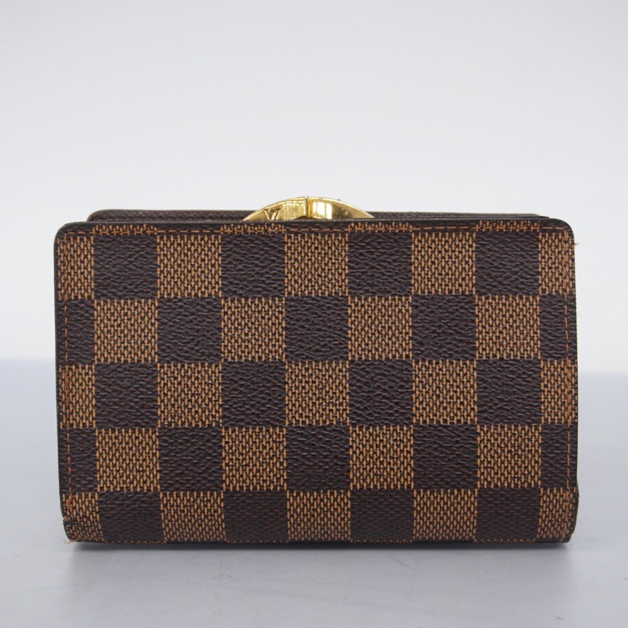 Louis Vuitton Wallet Damier Porte Monnaie Biennois N61664 Ebene Ladies