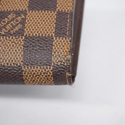 Louis Vuitton Wallet Damier Porte Monnaie Biennois N61664 Ebene Ladies