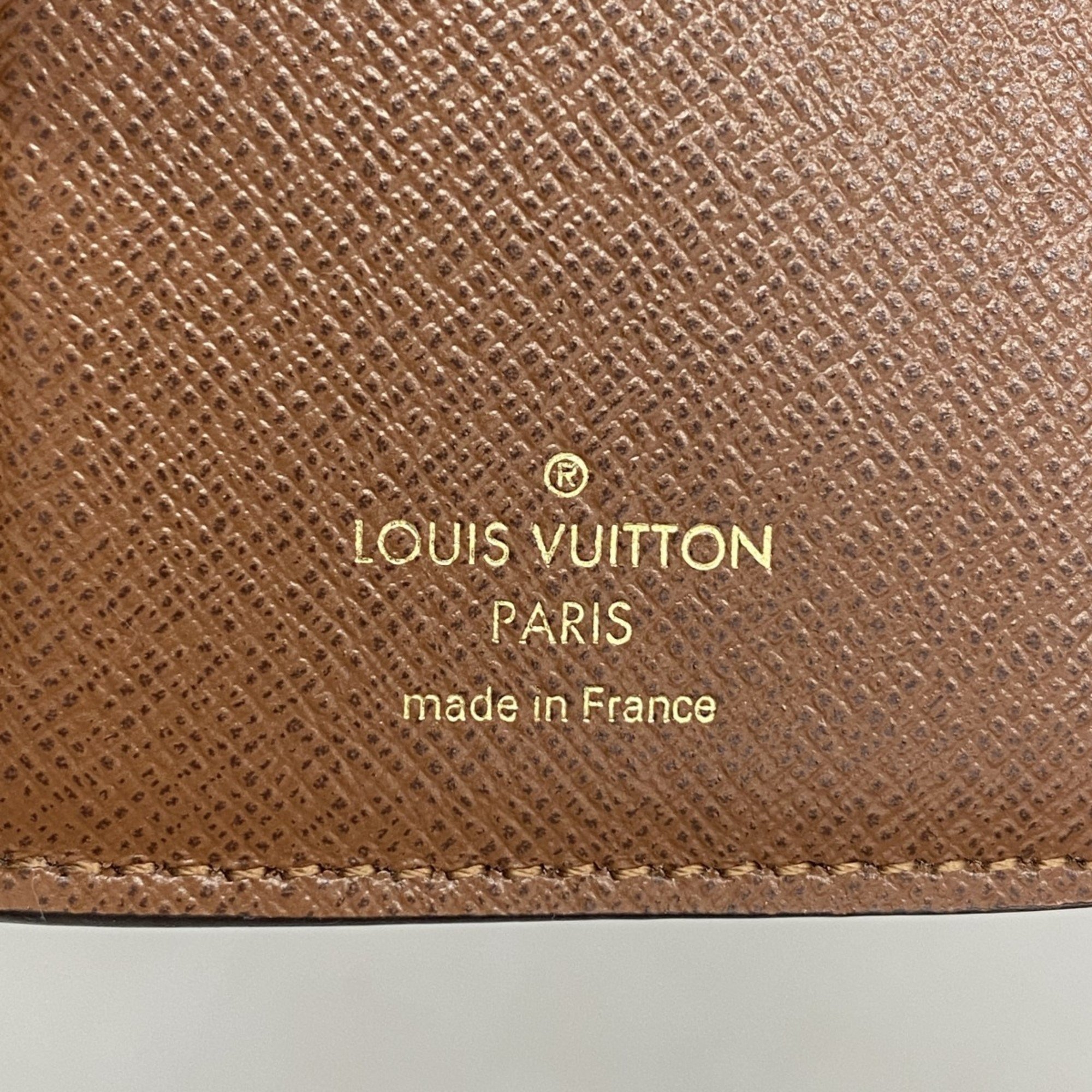 Louis Vuitton Tri-fold Wallet Monogram Portefeuille Victorine M62472 Brown Women's