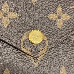 Louis Vuitton Tri-fold Wallet Monogram Portefeuille Victorine M62472 Brown Women's