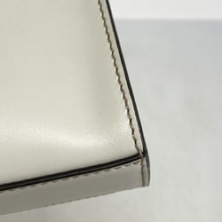 Fendi clutch bag leather grey ladies