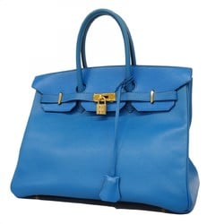 Hermes handbag Birkin 35 Couchvel Blue France B stamped ladies