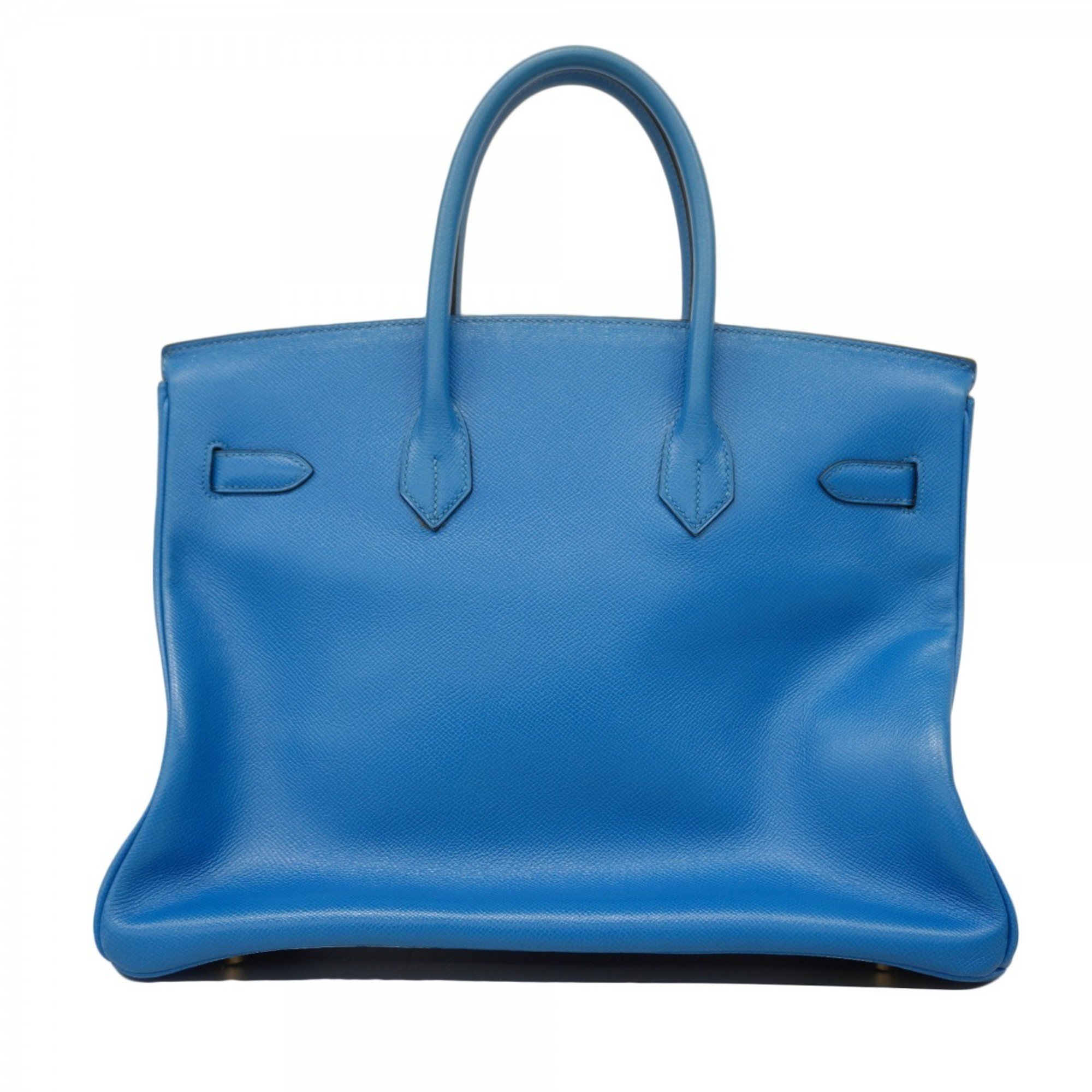 Hermes handbag Birkin 35 Couchvel Blue France B stamped ladies