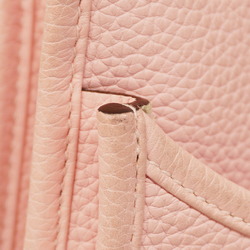 Hermes Shoulder Bag Evelyn PM Taurillon Clemence Rose Sakura T Stamp Ladies