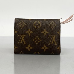 Louis Vuitton Tri-fold Wallet Monogram Portefeuille Victorine M62360 Brown Rose Ballerine Ladies