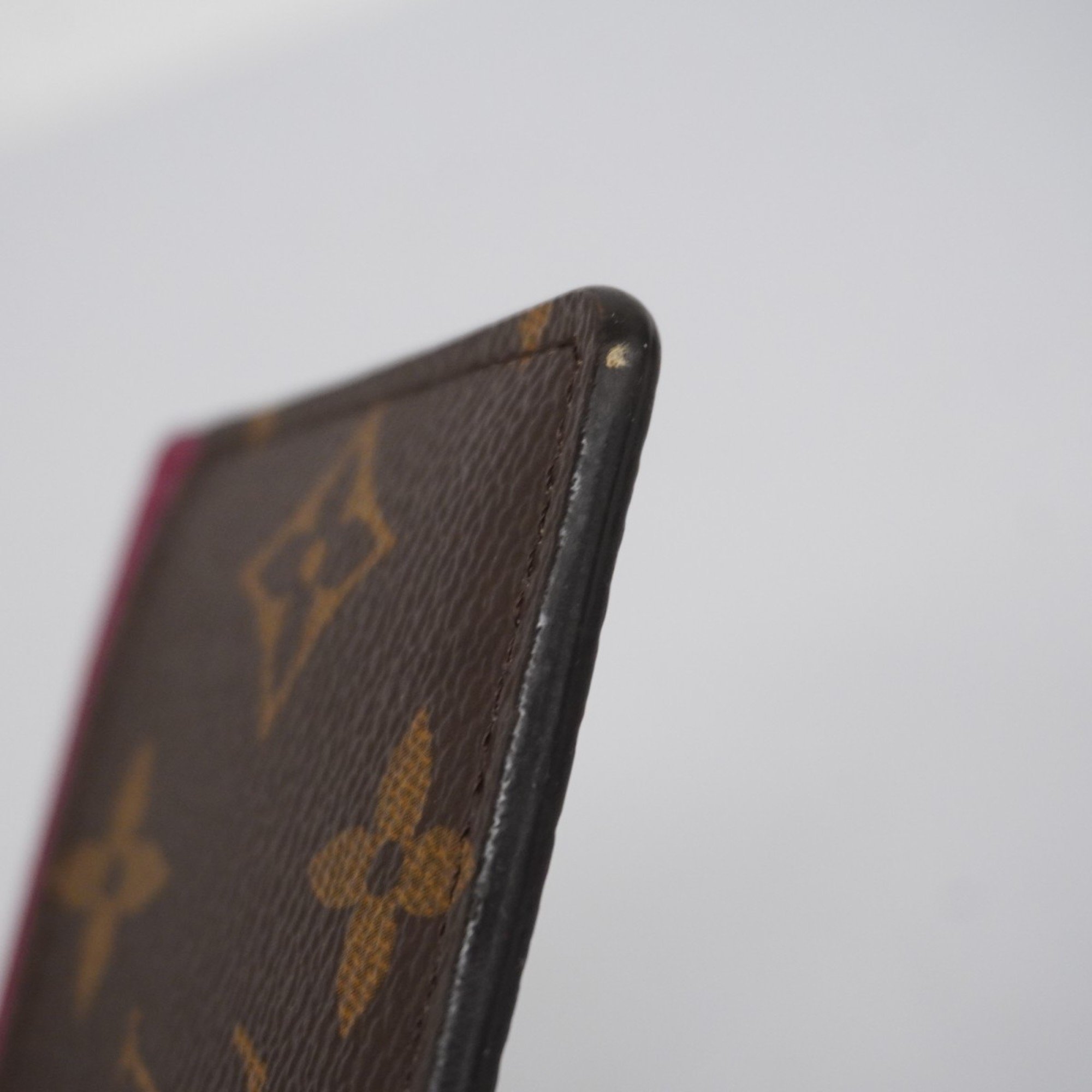 Louis Vuitton Business Card Holder/Card Case Monogram Porte Carte Sample M60703 Fuchsia Women's