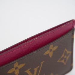 Louis Vuitton Business Card Holder/Card Case Monogram Porte Carte Sample M60703 Fuchsia Women's