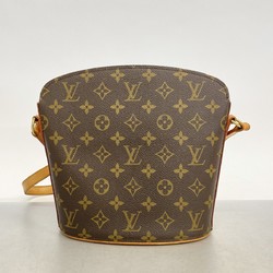 Louis Vuitton Shoulder Bag Monogram Drouot M51290 Brown Ladies