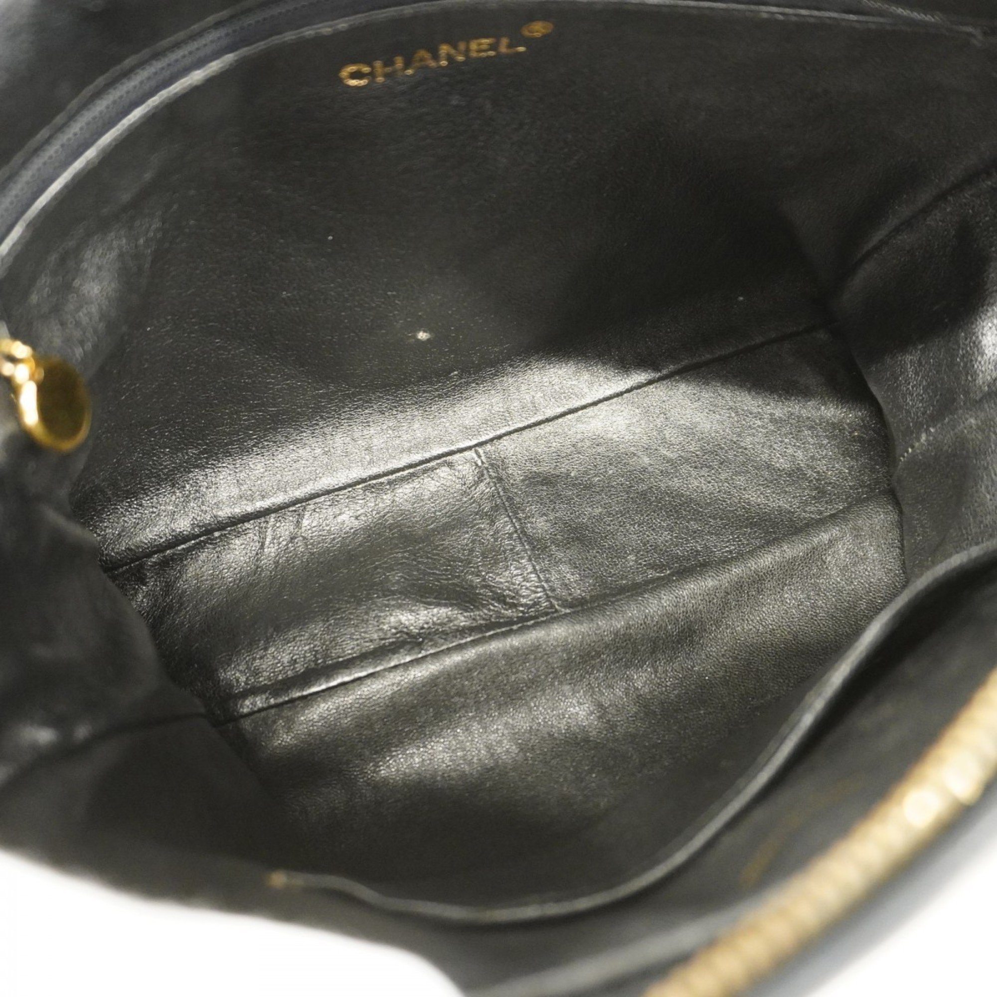 Chanel Shoulder Bag Brilliant Leather Black Women's