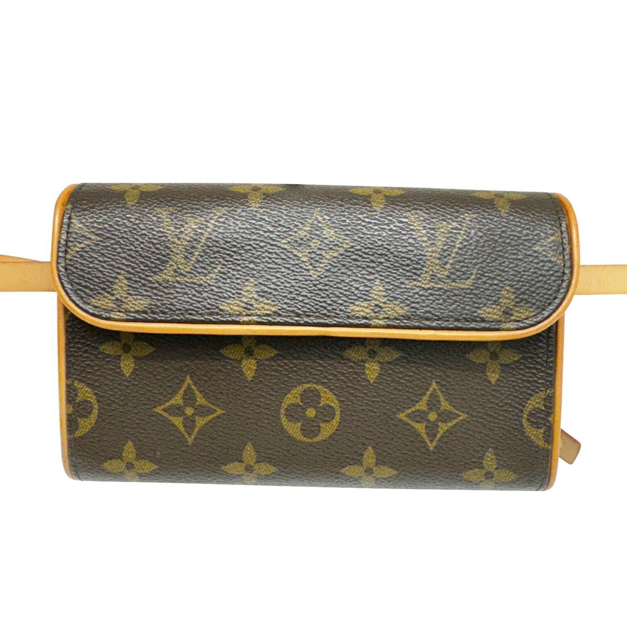 Louis Vuitton Monogram Pochette Florentine M51855 FL0052 Body Bag Brown Women's