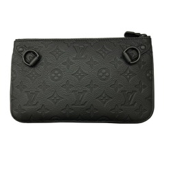 LOUIS VUITTON Louis Vuitton Trio Monogram Shadow M46602 RFID Shoulder Bag Black Men's