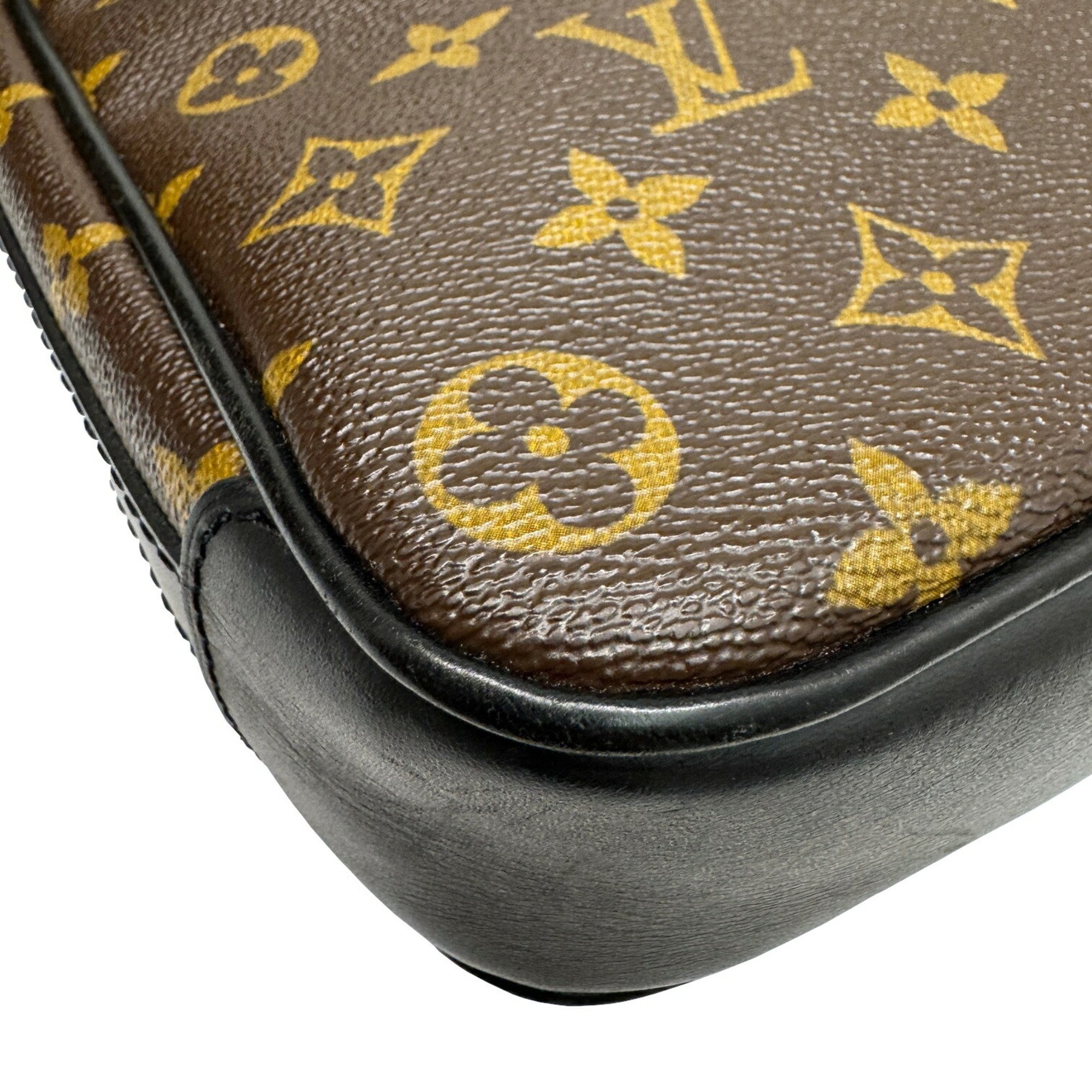 LOUIS VUITTON Louis Vuitton Monogram Macassar Bus PM Canvas M56717 SR3009 Shoulder Bag for Men and Women