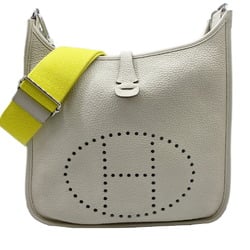 HERMES Evelyn 3 Trois PM Taurillon Cray Yellow A Stamp (2017) Beige Shoulder Bag Men's Women's Unisex