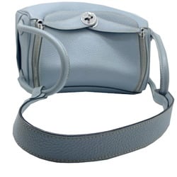 HERMES Lindy 26 Taurillon Blue Run X Stamp 2016 Shoulder Bag for Women