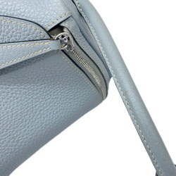 HERMES Lindy 26 Taurillon Blue Run X Stamp 2016 Shoulder Bag for Women