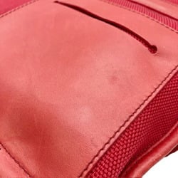 BALLY Shoulder bag Nylon canvas x leather Red Men's Women's