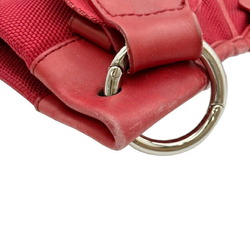 BALLY Shoulder bag Nylon canvas x leather Red Men's Women's