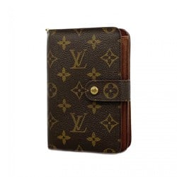 Louis Vuitton Wallet Monogram Porte Papier Zip M61207 Brown Men's Women's