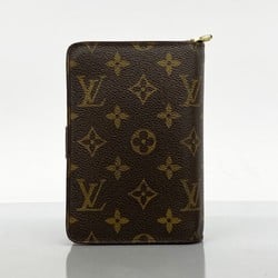 Louis Vuitton Wallet Monogram Porte Papier Zip M61207 Brown Men's Women's