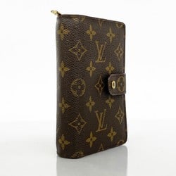 Louis Vuitton Wallet Monogram Porte Papier Zip M61207 Brown Men's Women's