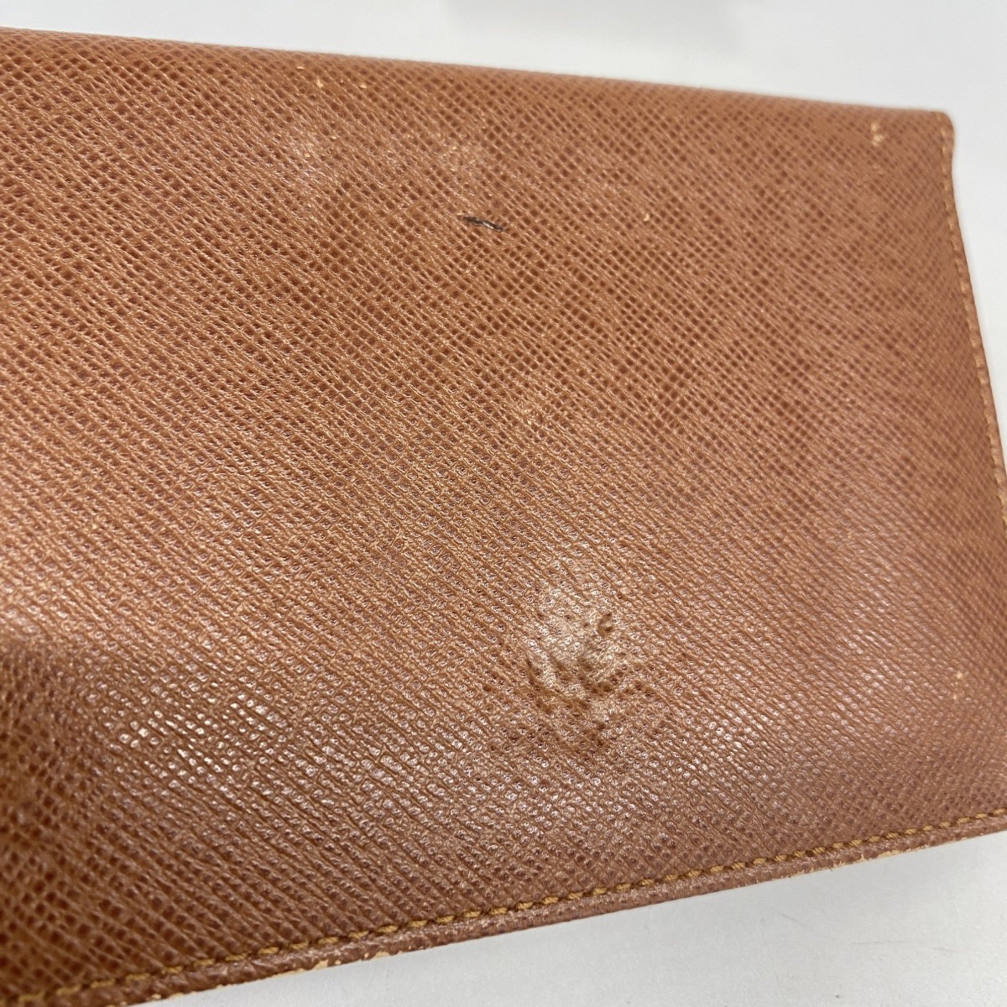 Louis Vuitton Wallet Monogram Porte Papier Zip M61207 Brown Men's Women's