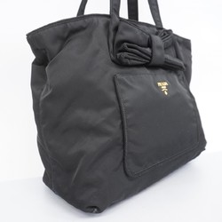 Prada tote bag nylon black women's