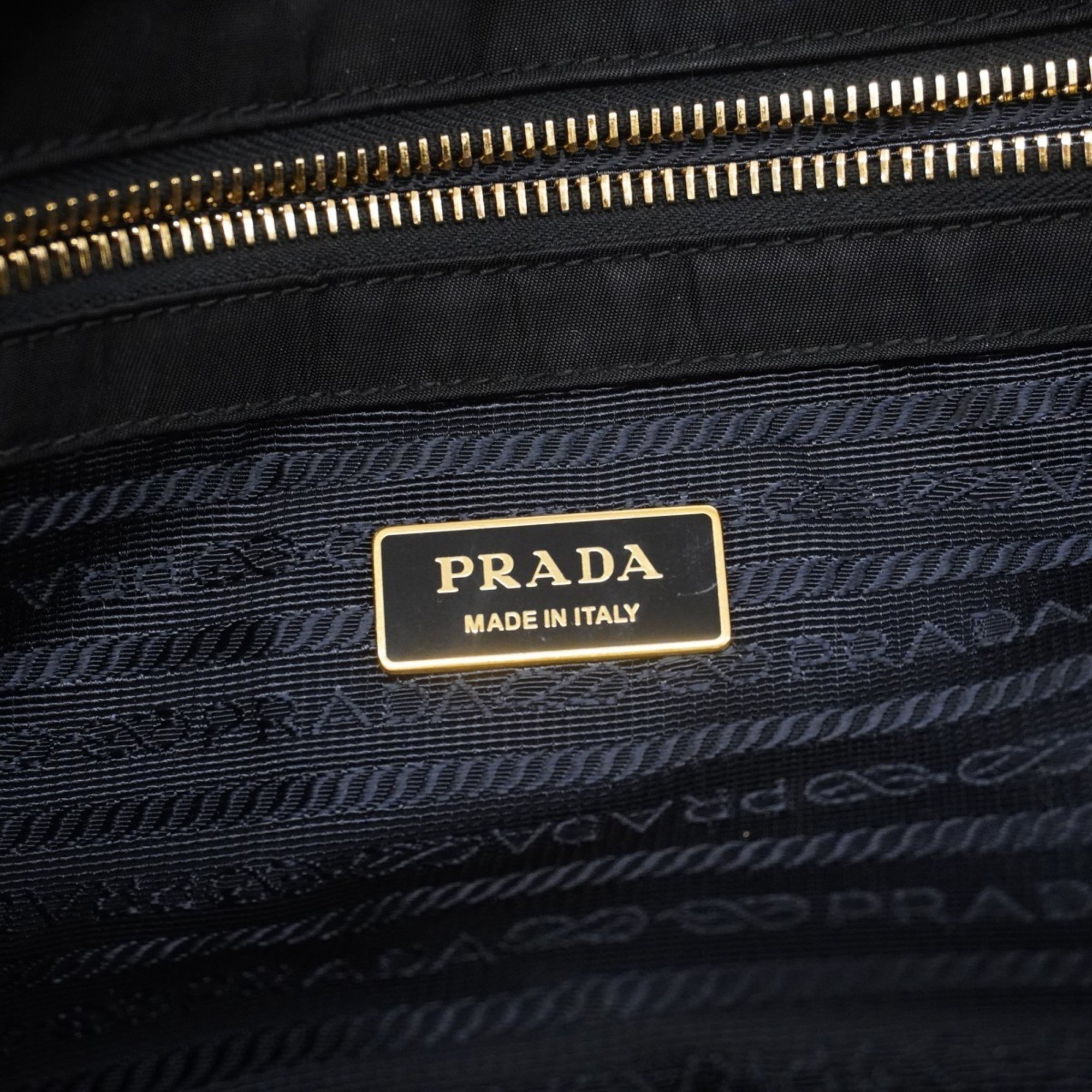 Prada tote bag nylon black women's