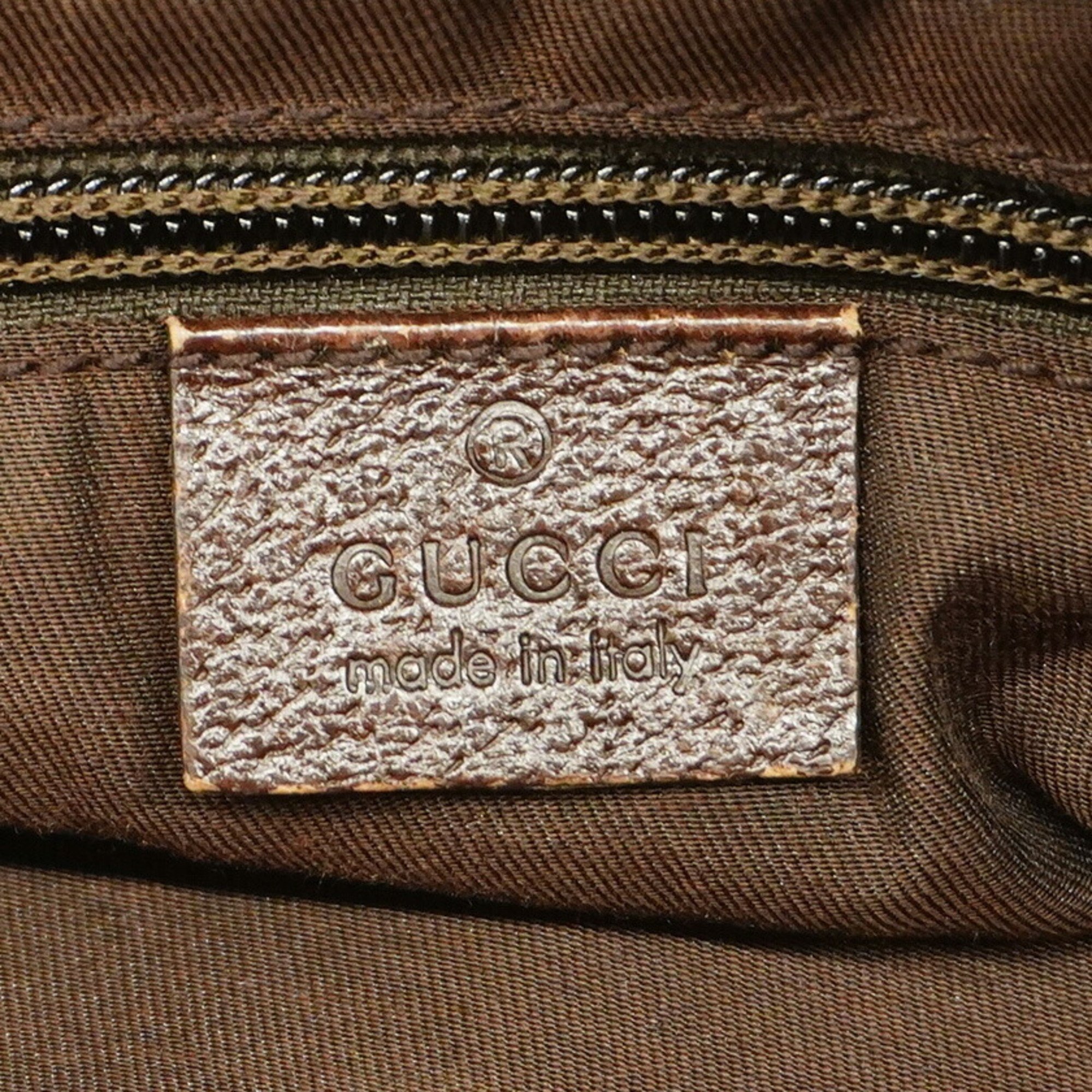 Gucci Shoulder Bag GG Canvas Sherry Line 169937 Beige Women's