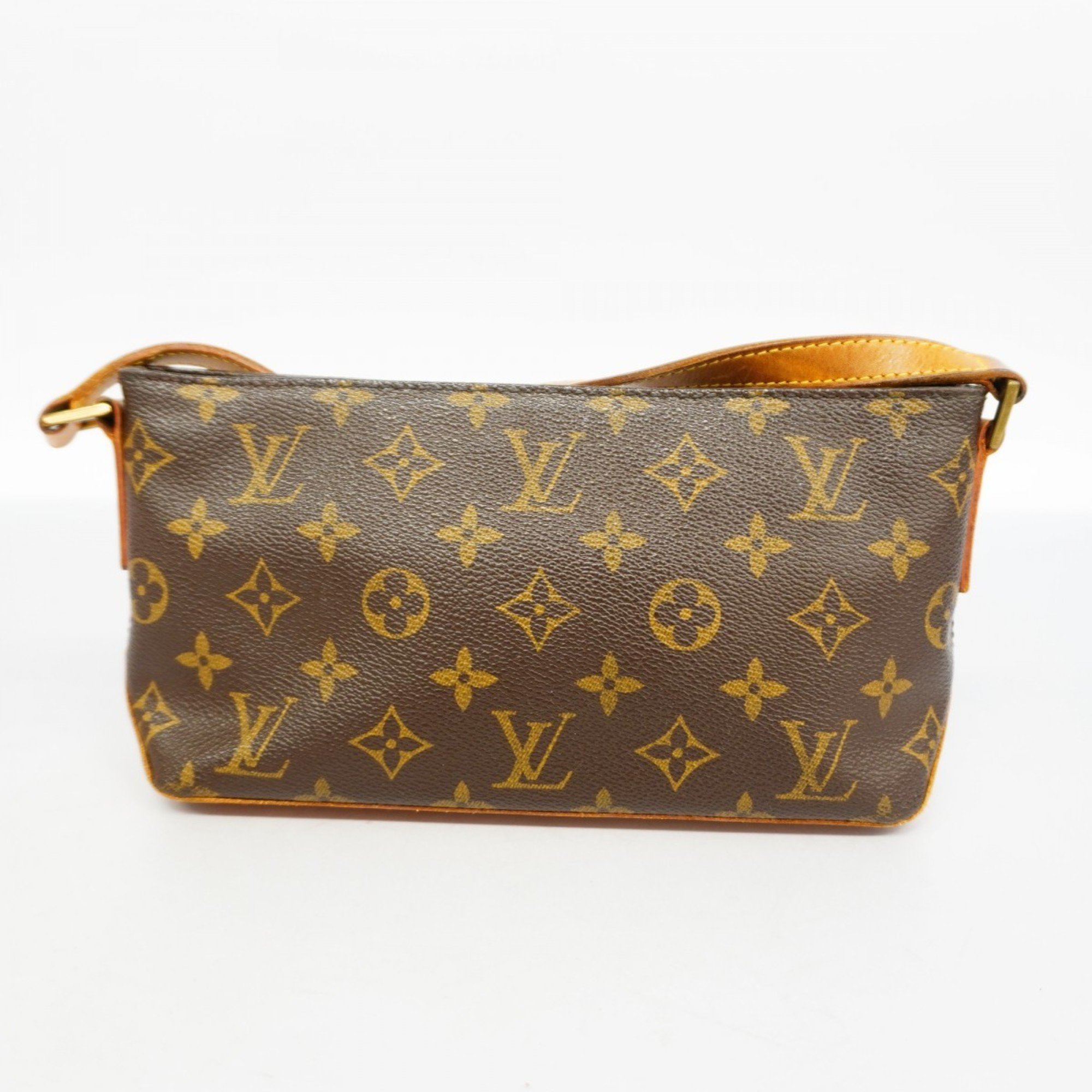 Louis Vuitton Shoulder Bag Monogram Trotter M51240 Brown Ladies