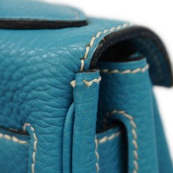 Hermes Backpack/Daypack KellyAd GM Togo Blue Jean □D Stamped Ladies