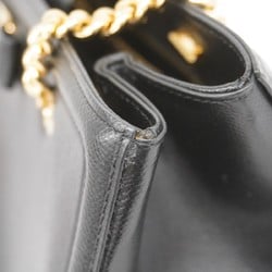 Salvatore Ferragamo Vara Leather Tote Bag Black Women's