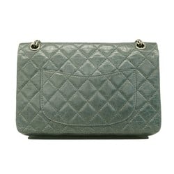 Chanel Shoulder Bag 2.55 Matelasse Leather Grey Women's