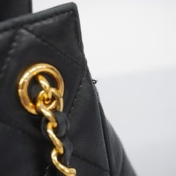 Chanel Shoulder Bag Matelasse Lambskin Black Women's